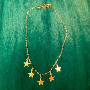 Gold star necklace